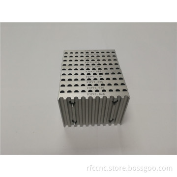 Sandblasted and anodized clamping block AL7075